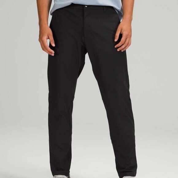LULULEMON Men's Commission Classic Warpstreme Pant Black Size 36 Comfy Golf